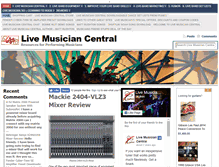 Tablet Screenshot of livemusiciancentral.com